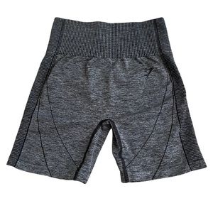 GYMSHARK Seamless Biker Shorts Grey/Black Size Medium Women’s